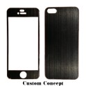 Skin de protection iPhone 5 aluminium noir