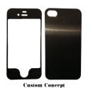Skin de protection iPhone 4/4S aluminium noir