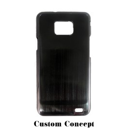 Coque de protection Samsung Galaxy S2 aluminium noir